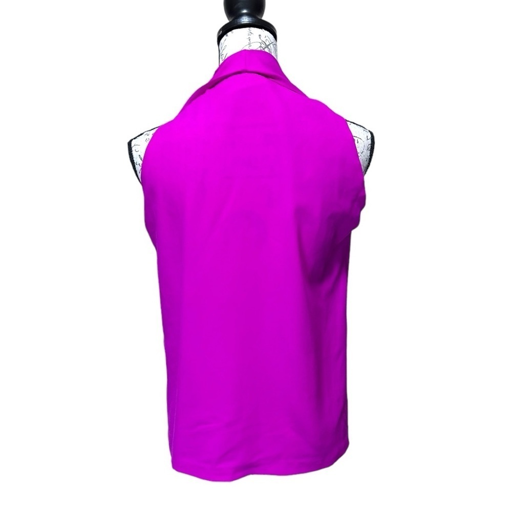 Diane Von Furstenberg Sleeveless Magenta Blouse Size P - Picture 4 of 8